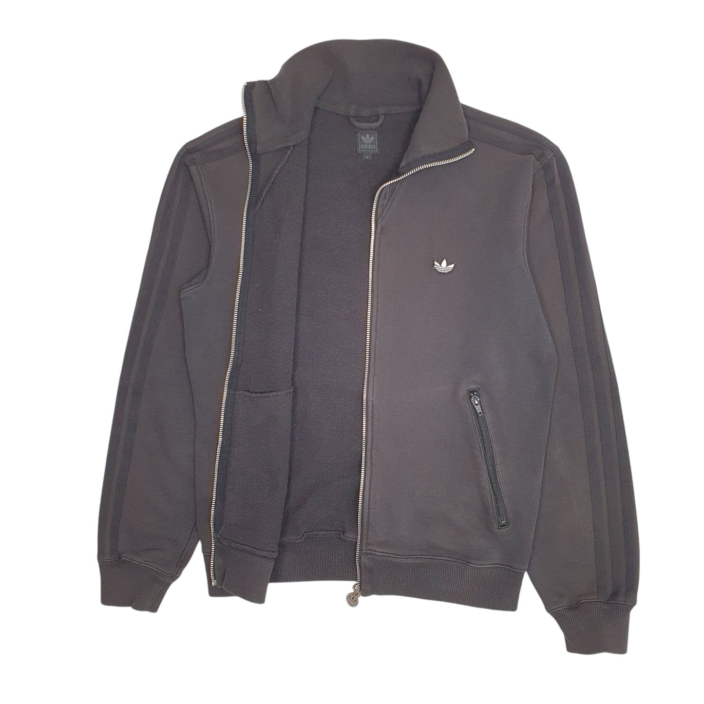 Mens Black Adidas Originals Full Zip Jumper