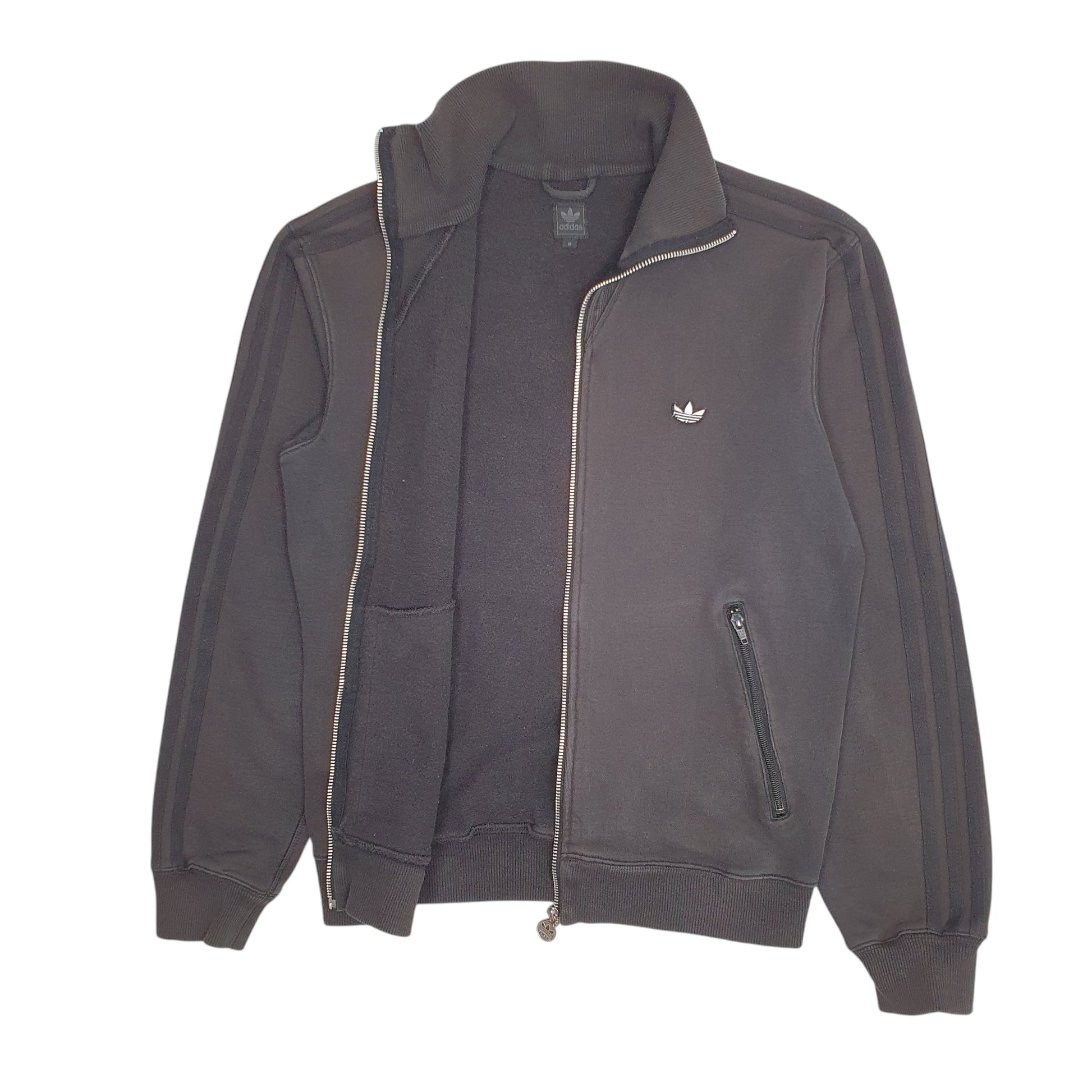 Mens Black Adidas Originals Full Zip Jumper