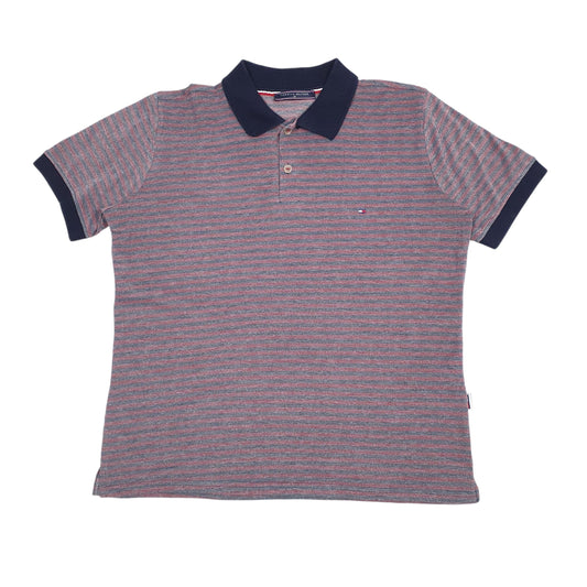 Mens Red Tommy Hilfiger  Short Sleeve Polo Shirt