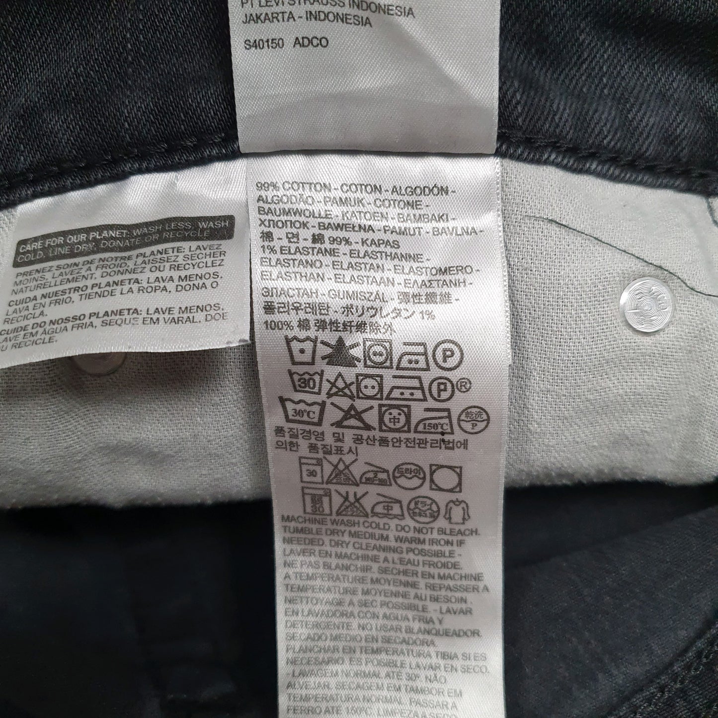 Mens Grey Levis Premium Stretch  Jeans