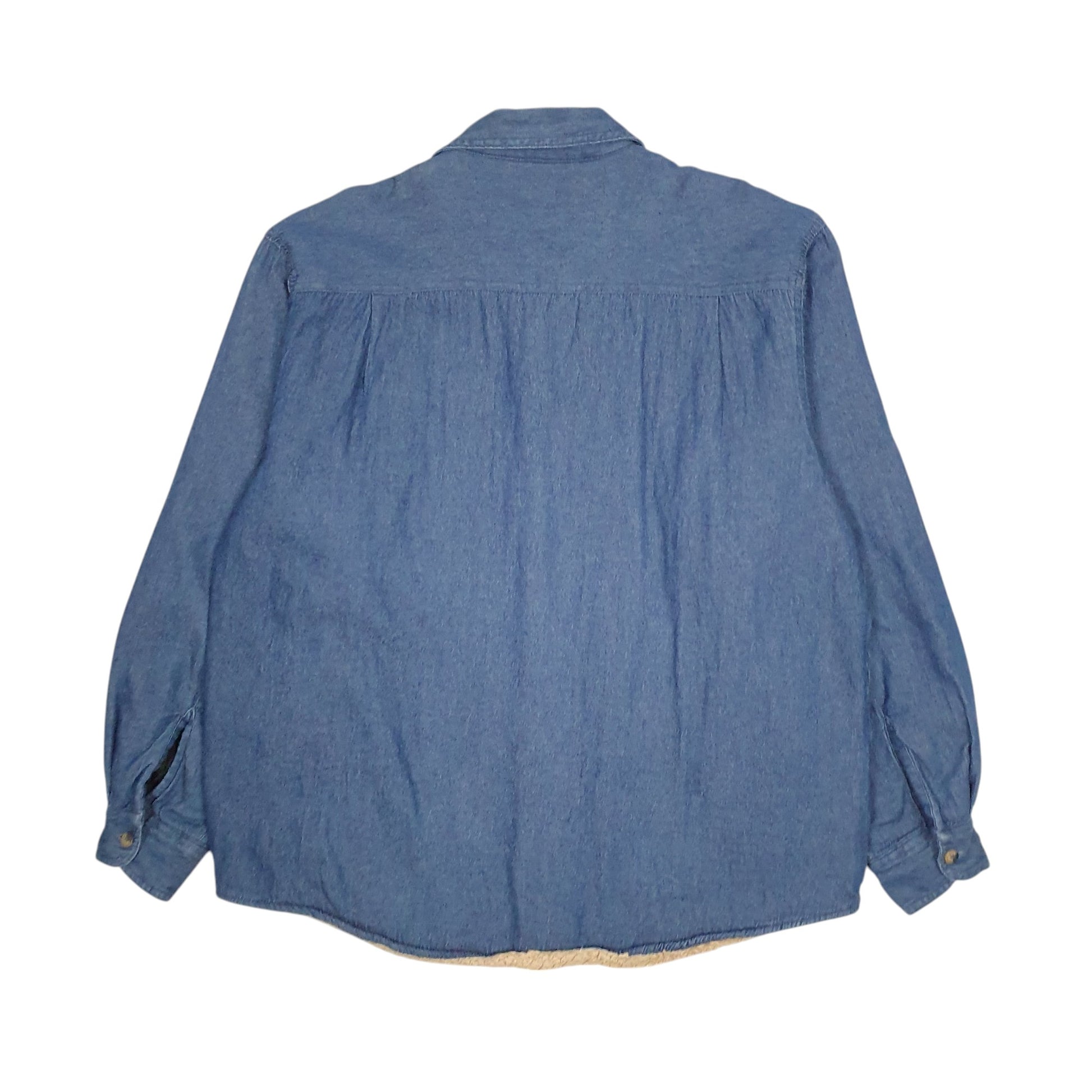 Mens Blue Wrangler Sherpa Lined  Coat