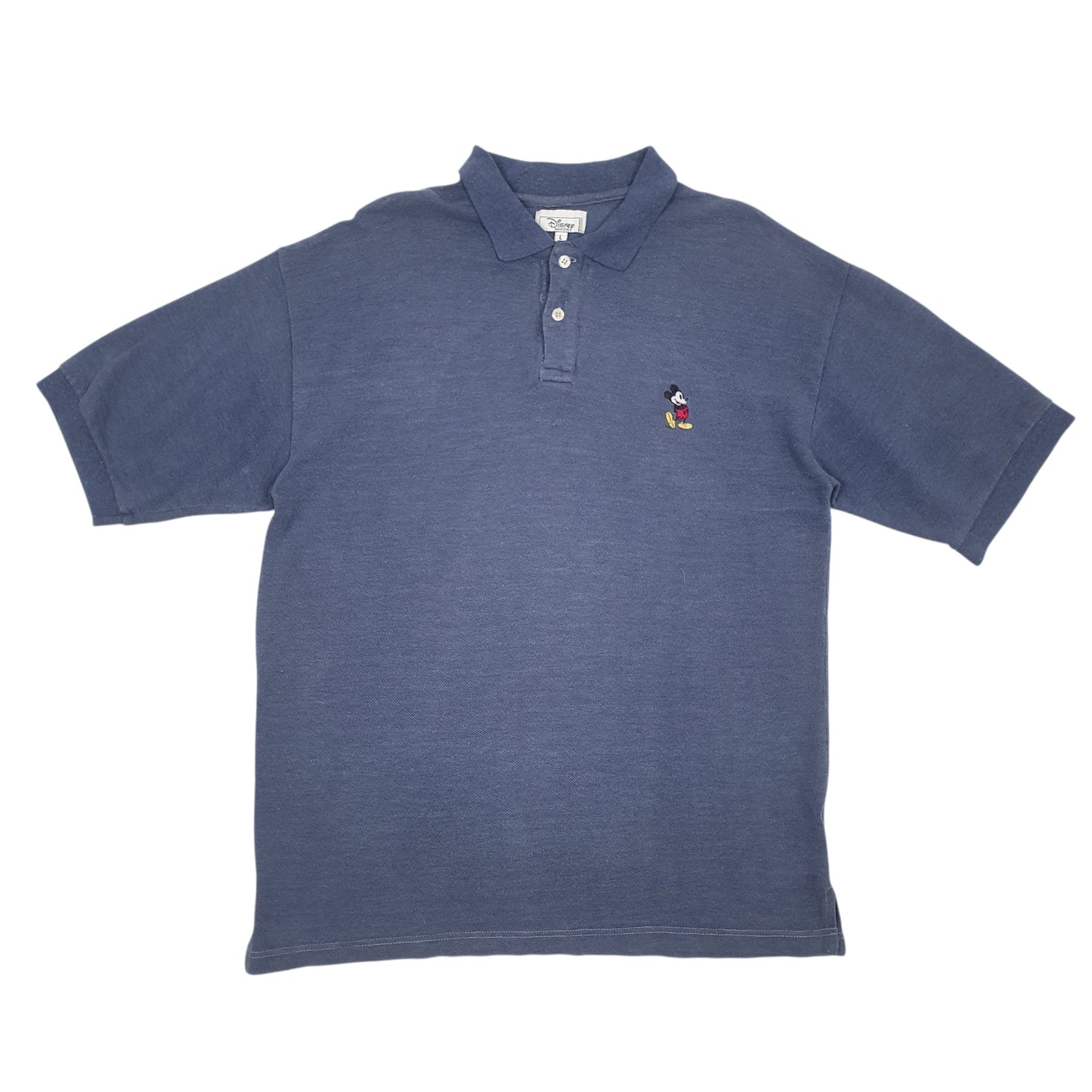Mens Blue Disney  Short Sleeve Polo Shirt