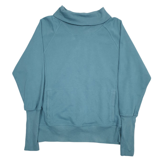 Womens Blue Champion  Turtle Neck Jumper