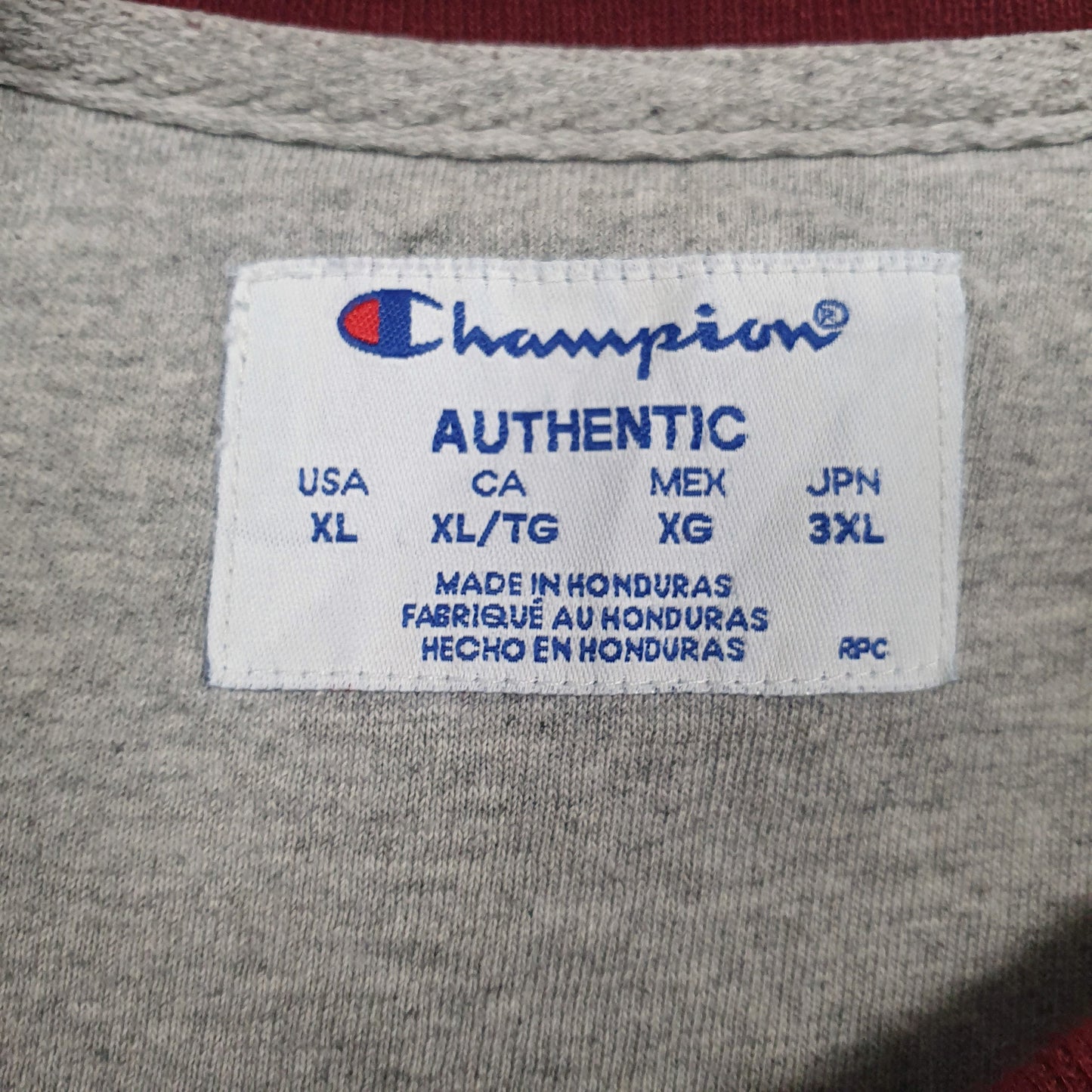 Mens Burgundy Champion  Crewneck Jumper