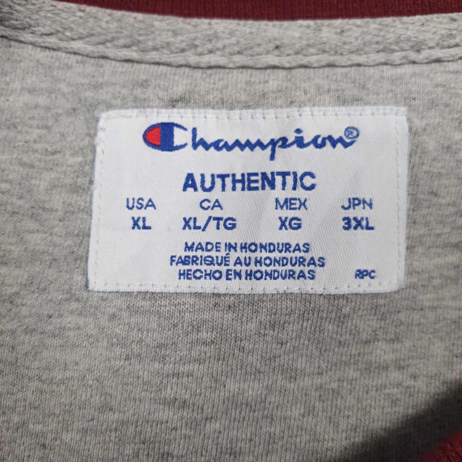 Mens Burgundy Champion  Crewneck Jumper