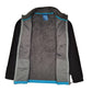 Womens Black Reebok Fleece Lined Windbreaker  Coat