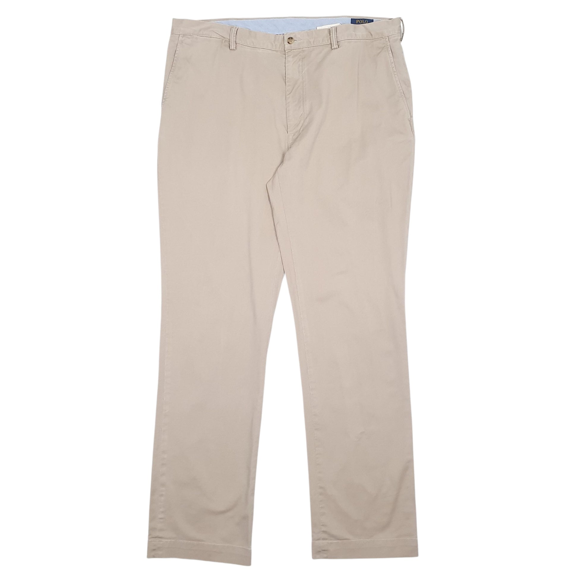 Mens Beige Polo Ralph Lauren Classic Fit Chino Trousers