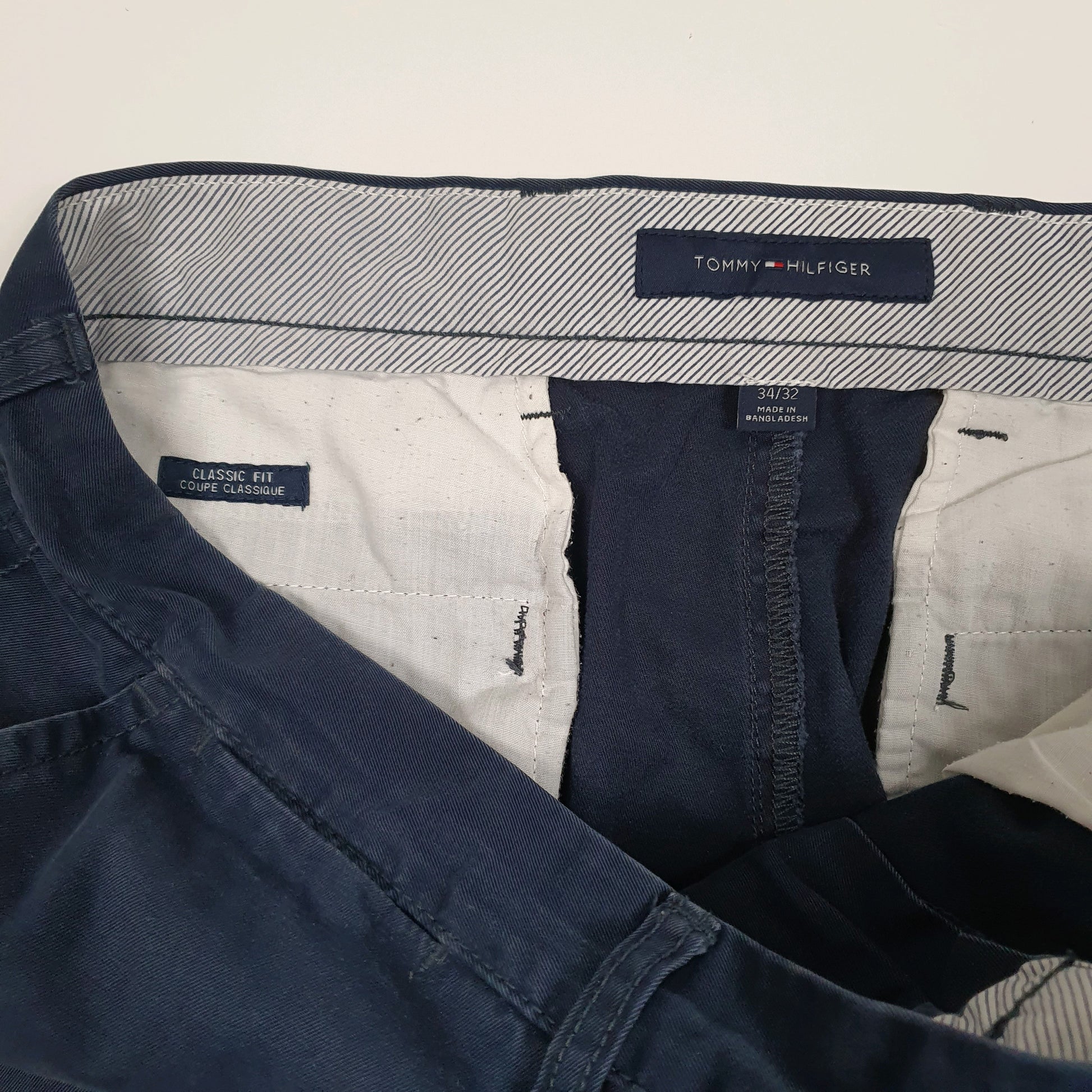 Mens Navy Tommy Hilfiger   Trousers