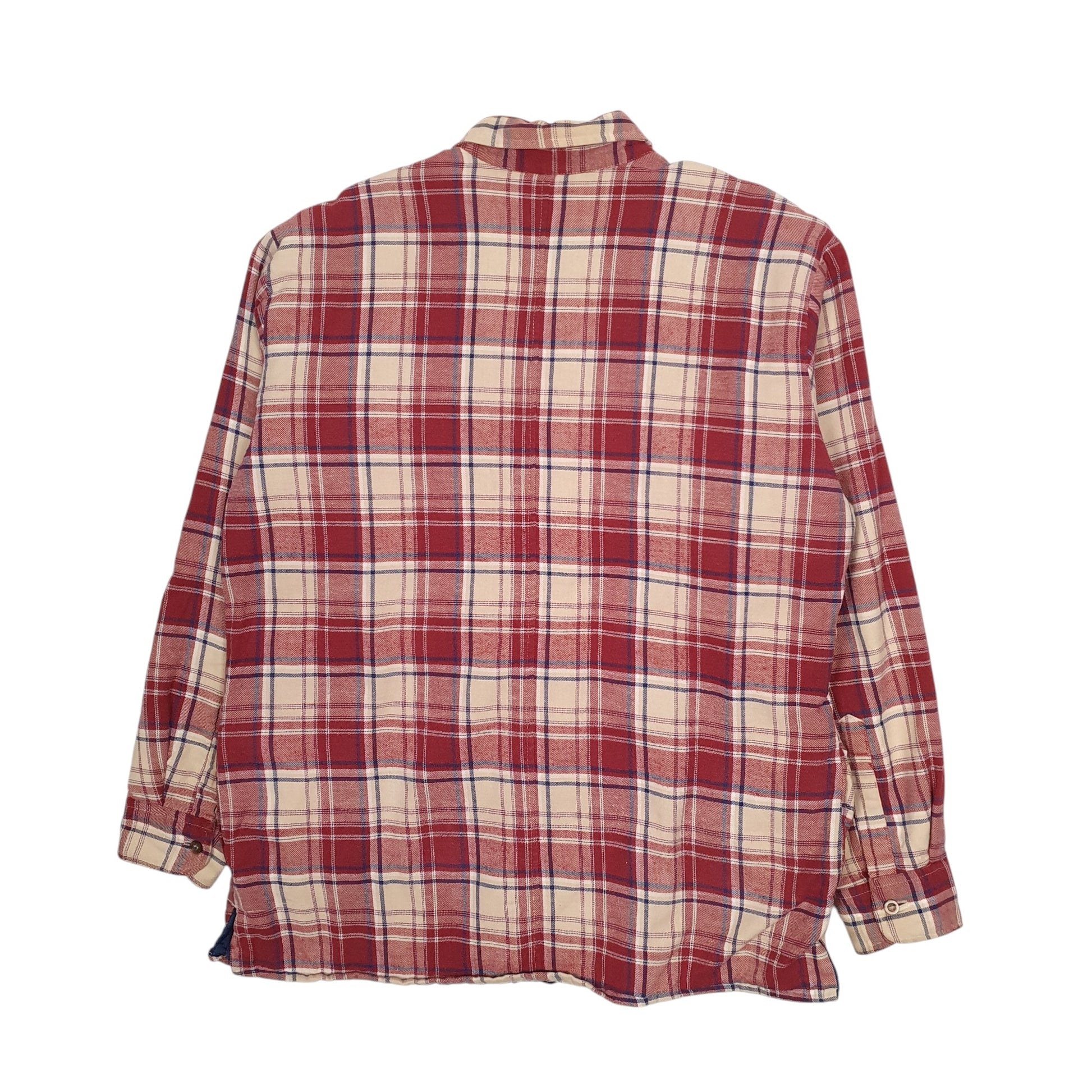 Mens Red Lee Vintage 90s Plaid Overshirt  Coat
