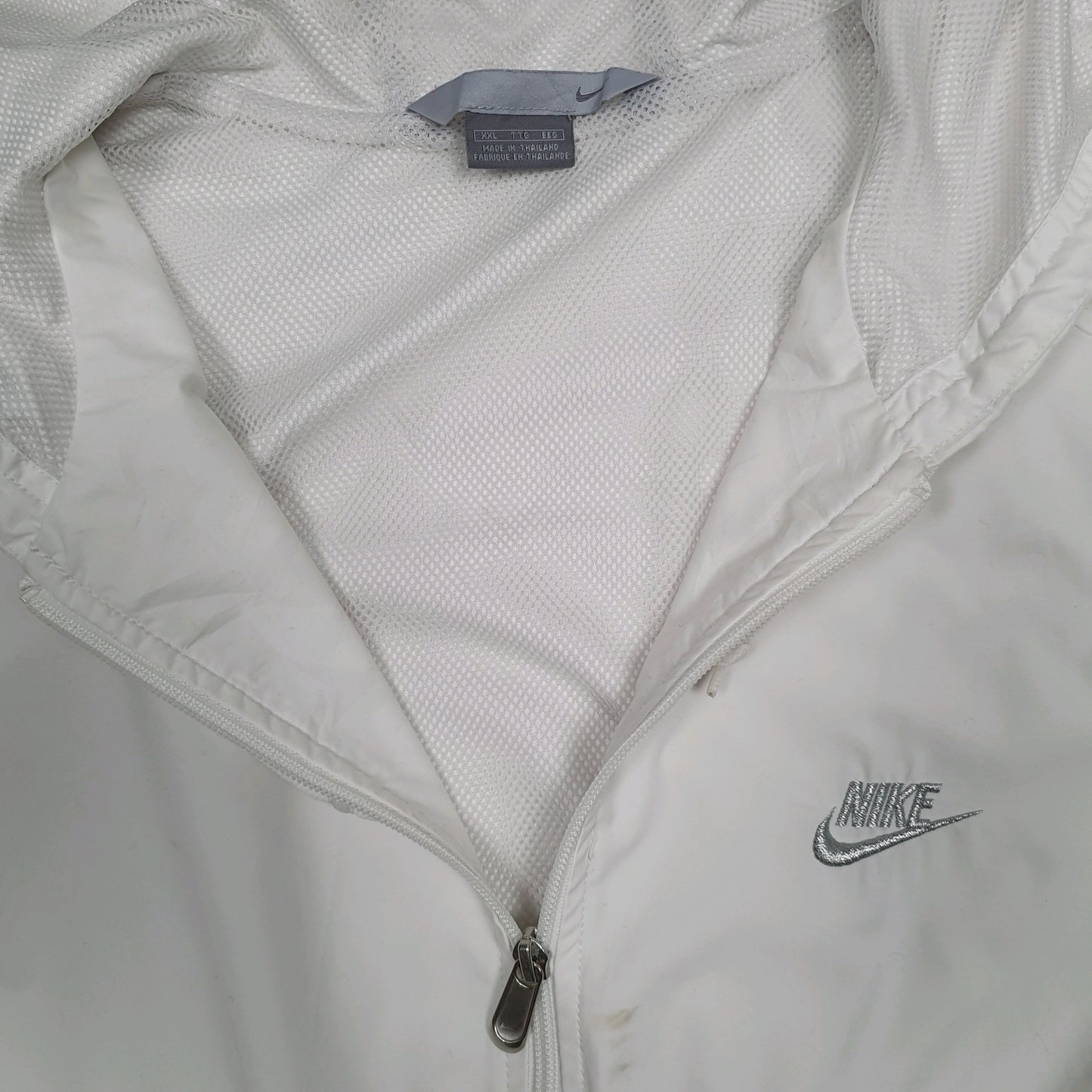 Mens White Nike Vintage 00s  Coat