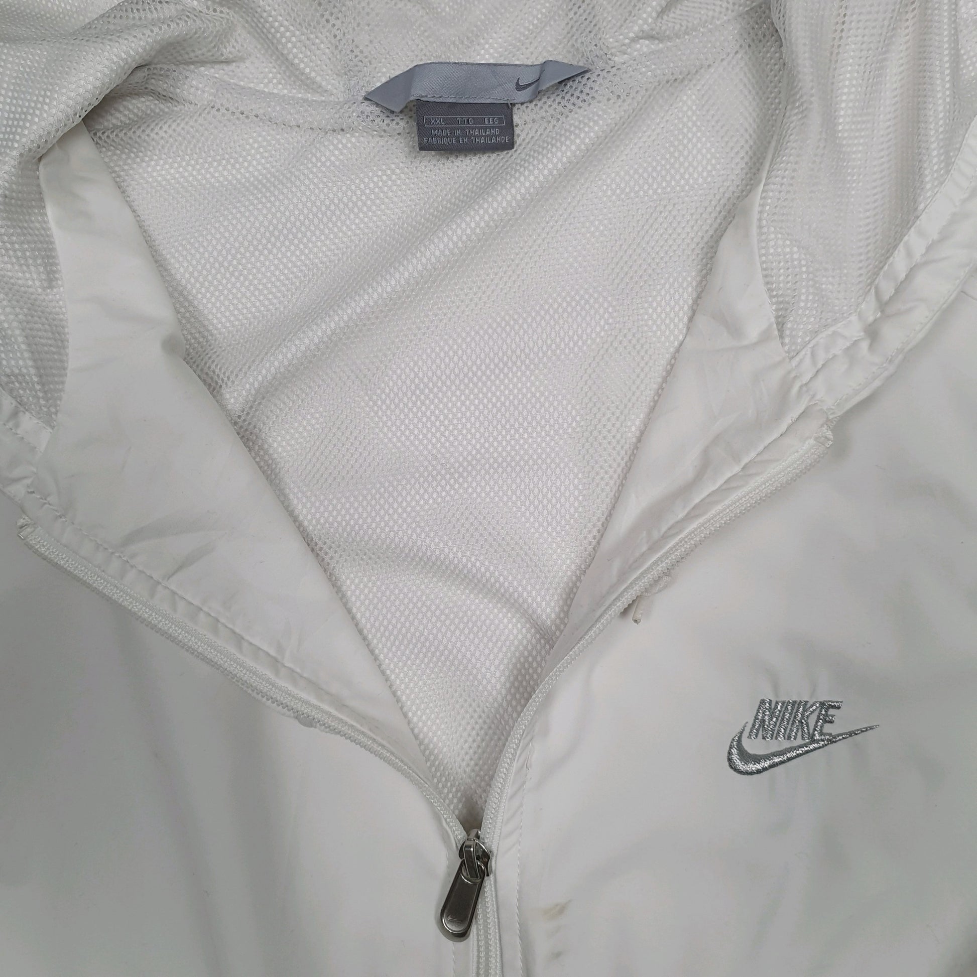 Mens White Nike Vintage 00s  Coat
