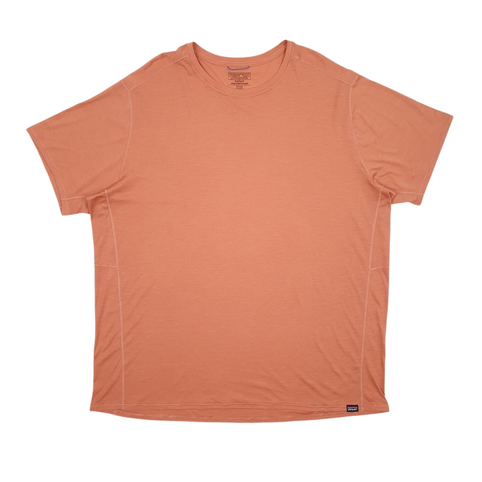 Mens Orange Patagonia Capilene Short Sleeve T Shirt
