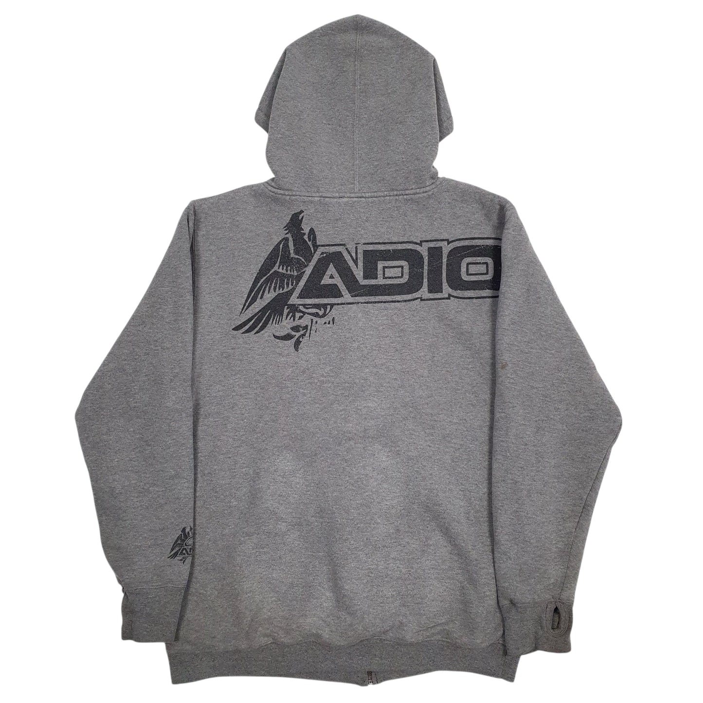 Mens Grey Adio Skate Sherpa Lined Full Zip Jumper