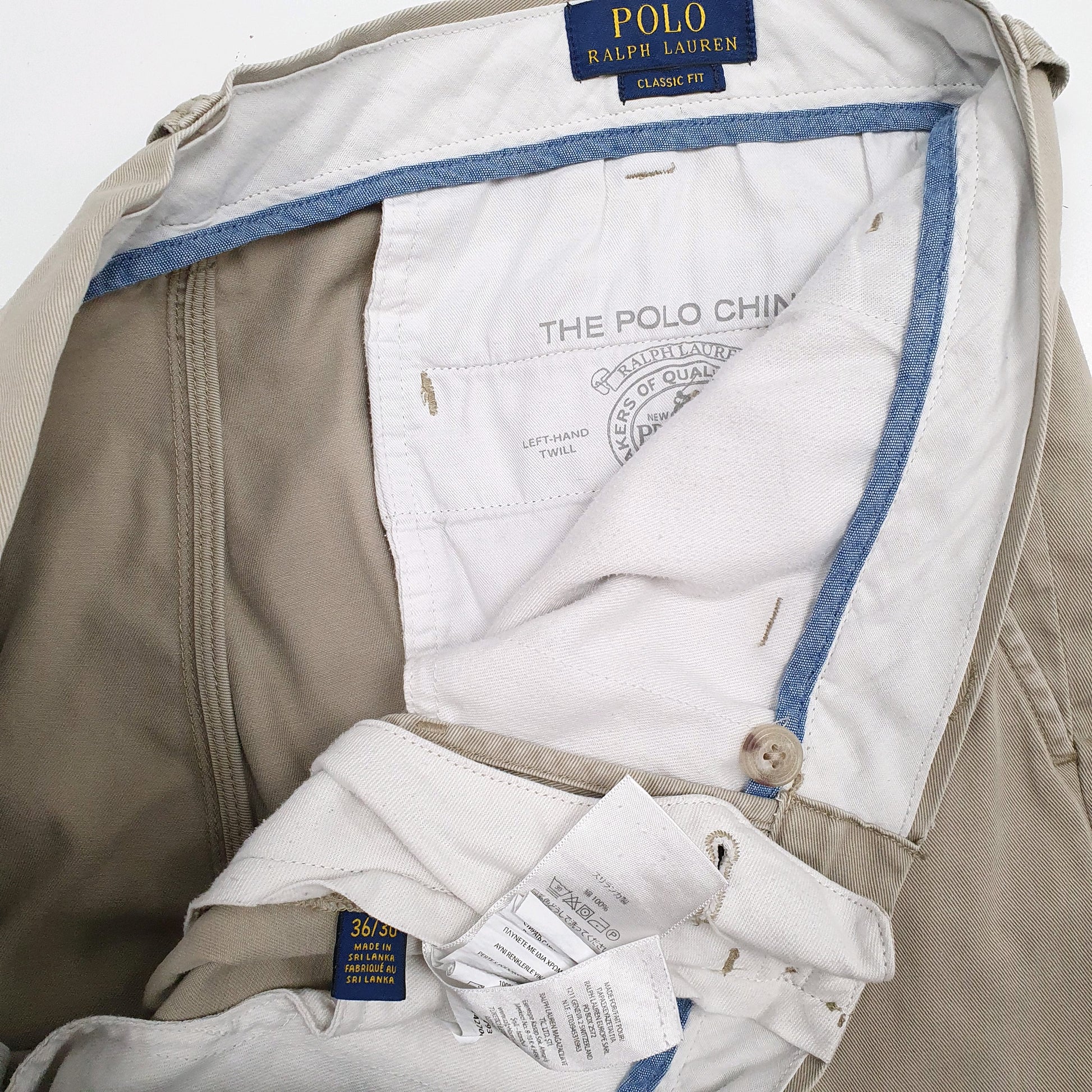 Mens Beige Polo Ralph Lauren   Trousers