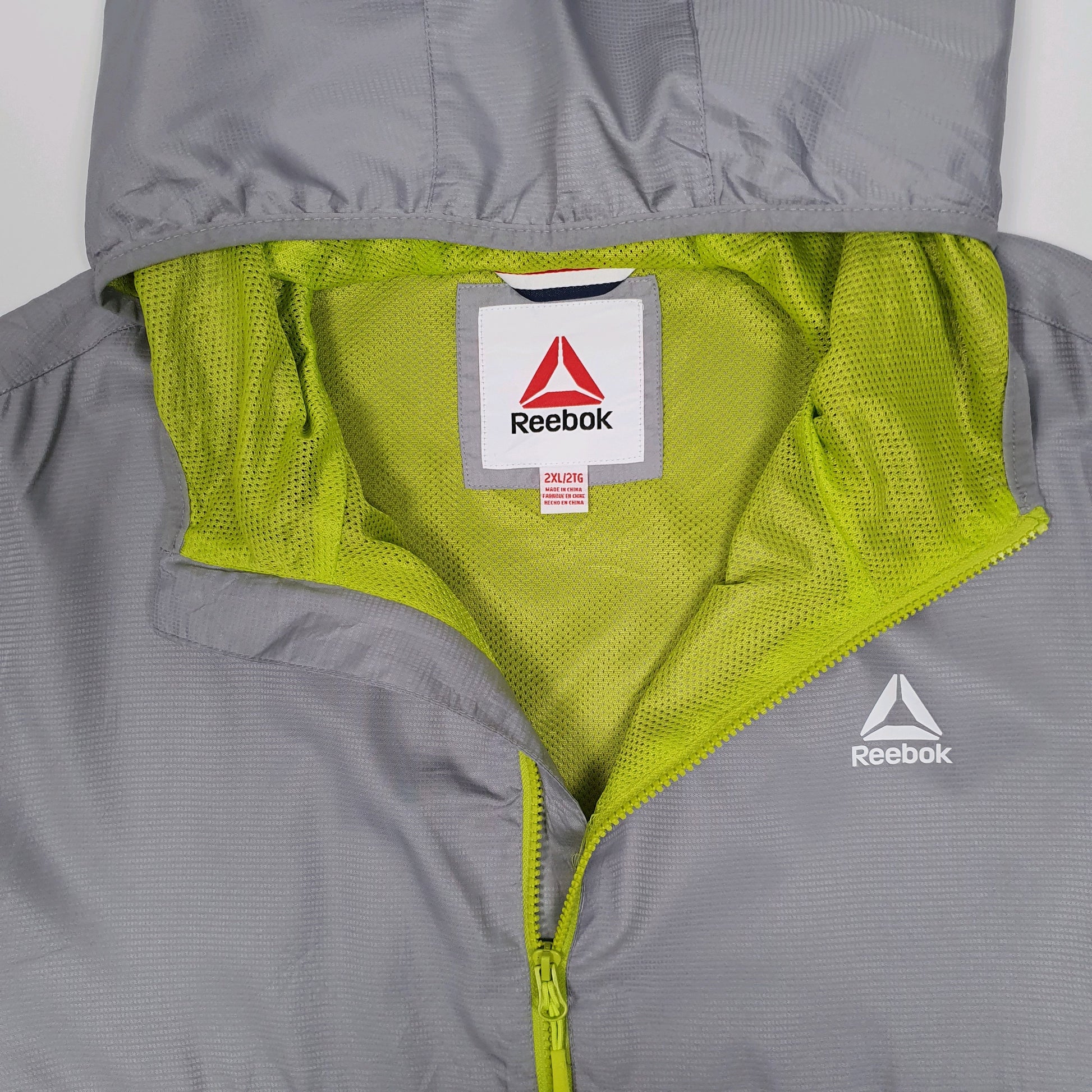 Mens Grey Reebok Half Zip  Coat