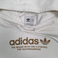 Mens White Adidas Skateboarding Hoodie Jumper
