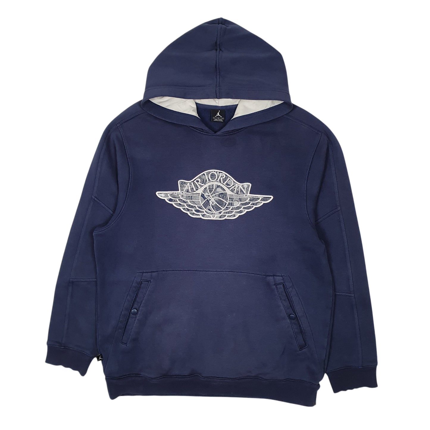 Mens Navy Nike Air Jordan Basketball Hoodie Jumper