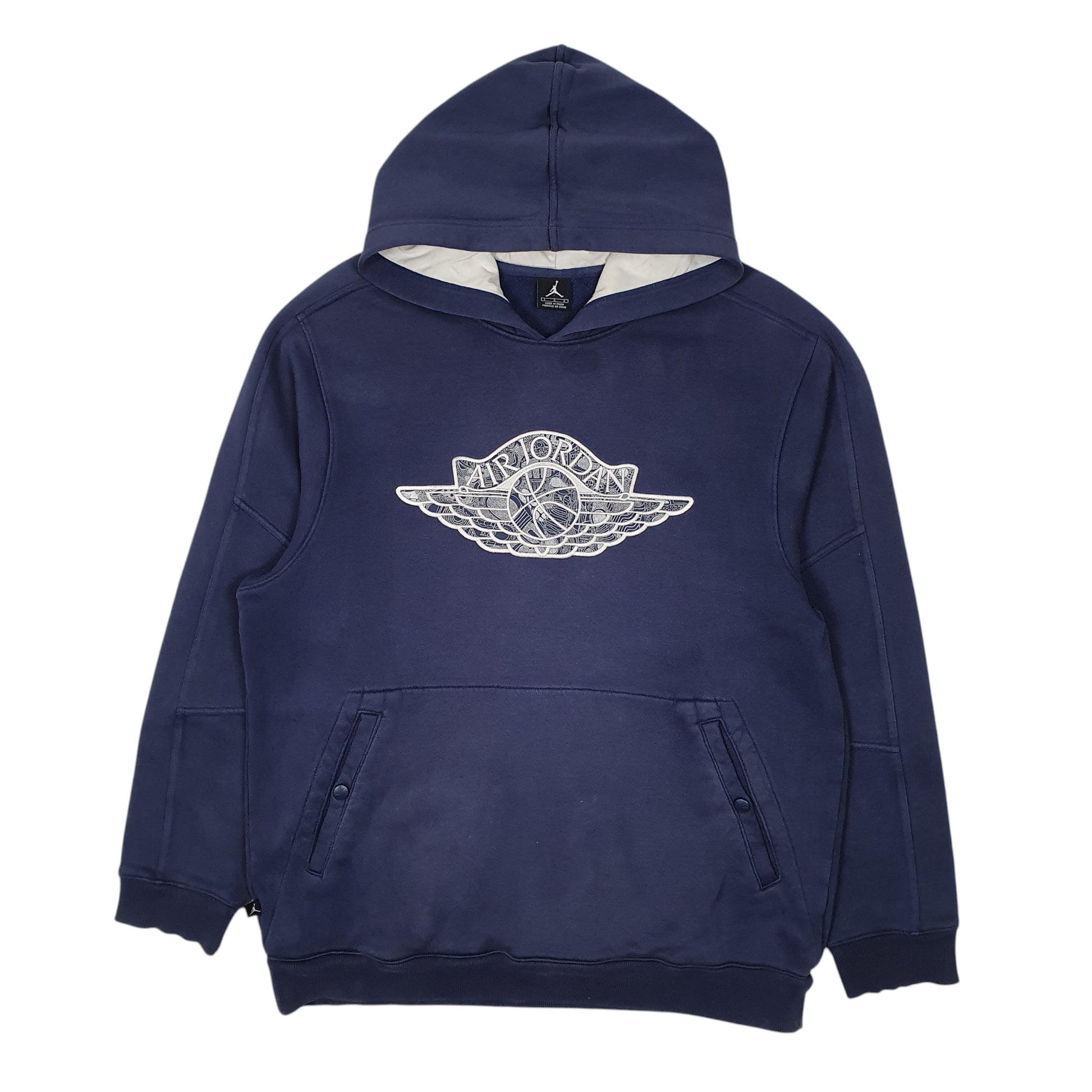 Mens Navy Nike Air Jordan Basketball Hoodie Jumper