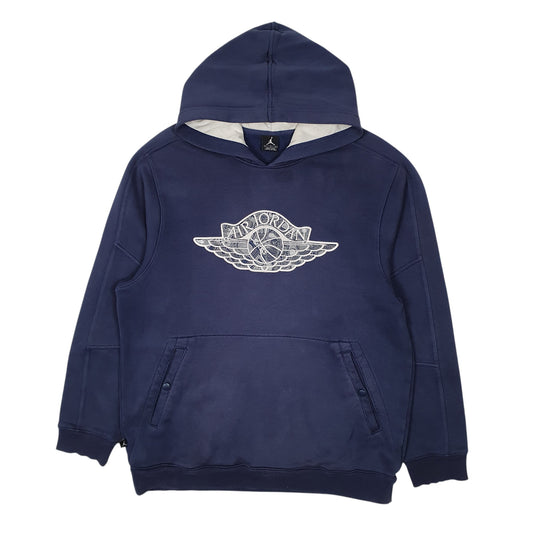 Mens Navy Nike Air Jordan Basketball Hoodie Jumper