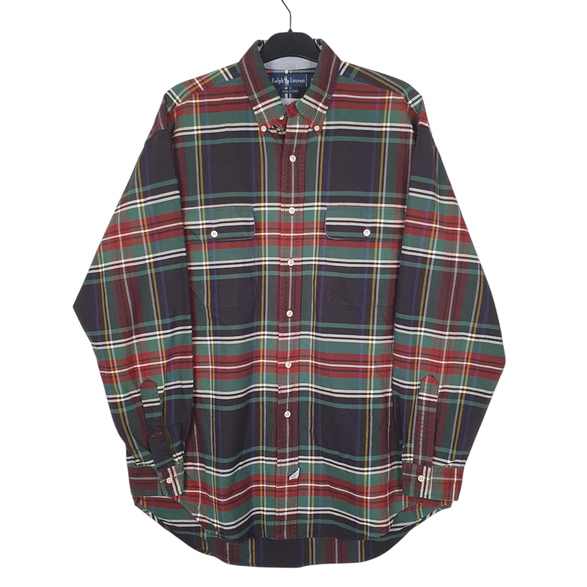 Mens Navy Ralph Lauren Vintage 90s Long Sleeve Shirt