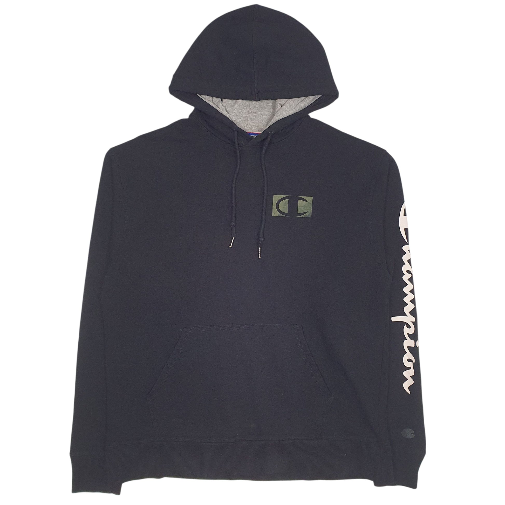 Mens Black Champion  Hoodie Jumper