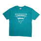 Mens Green Hanes Single Stitch Vintage 90s Short Sleeve T Shirt