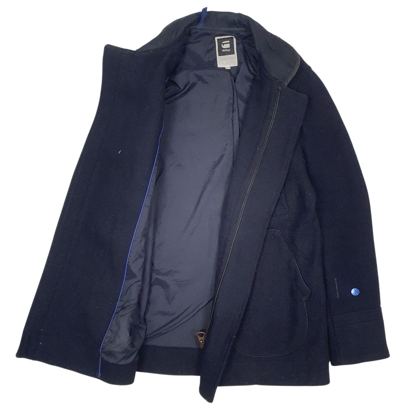 Mens Navy G Star  Full Zip Coat