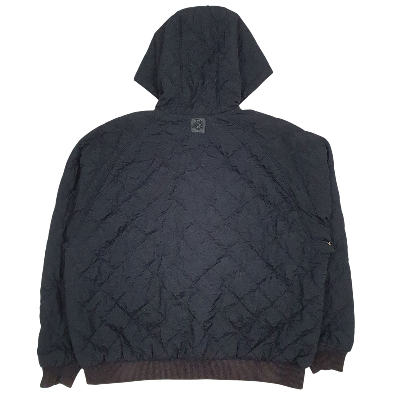 Womens Black Nike Vintage 90s Hoodie Coat