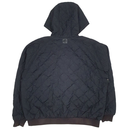 Womens Black Nike Vintage 90s Hoodie Coat