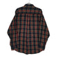 Mens Navy L.L.Bean Scotch Plaid Flannel  Shirt