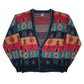 Mens Black Atlantic Traders Vintage Cardigan Jumper