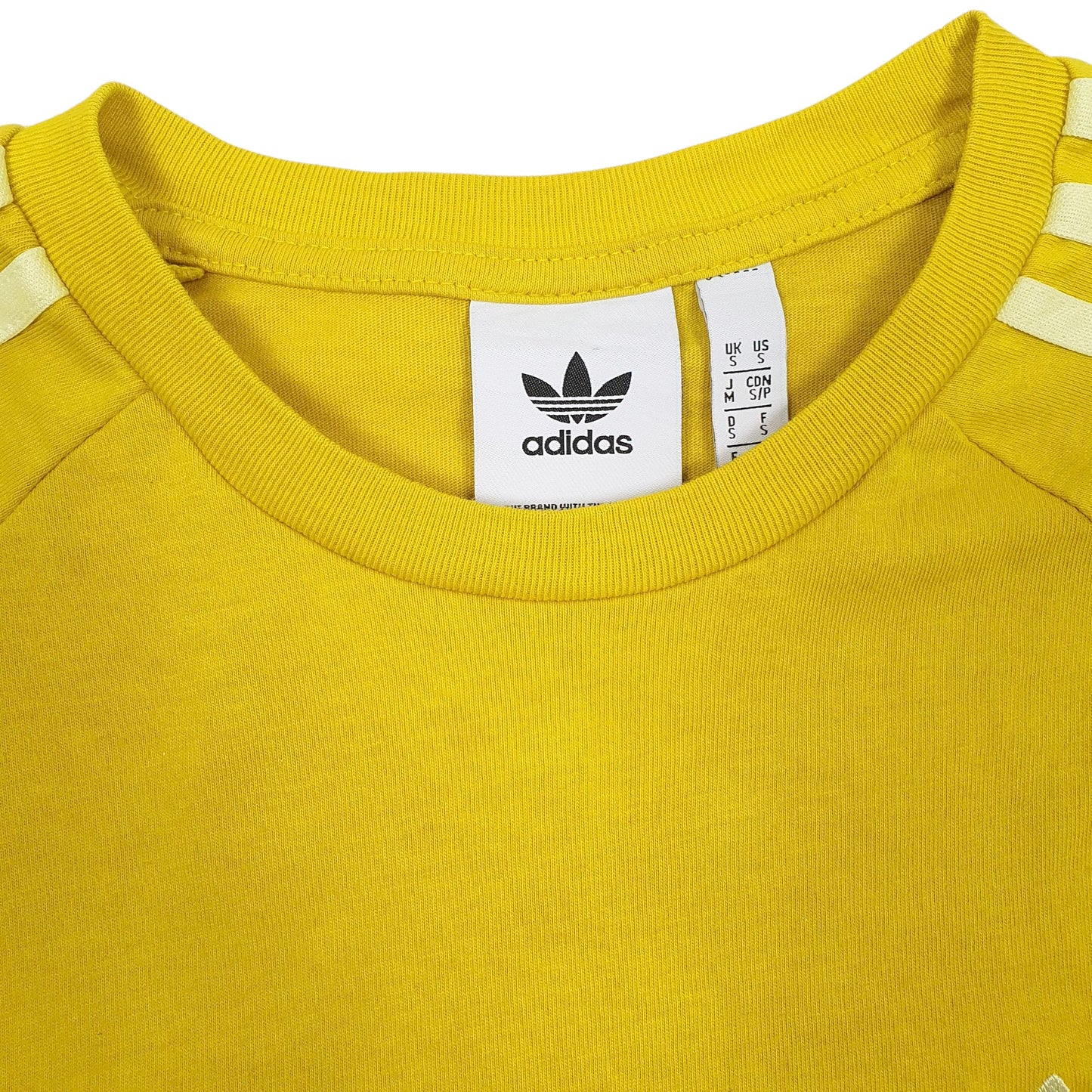 Mens Yellow Adidas   T Shirt