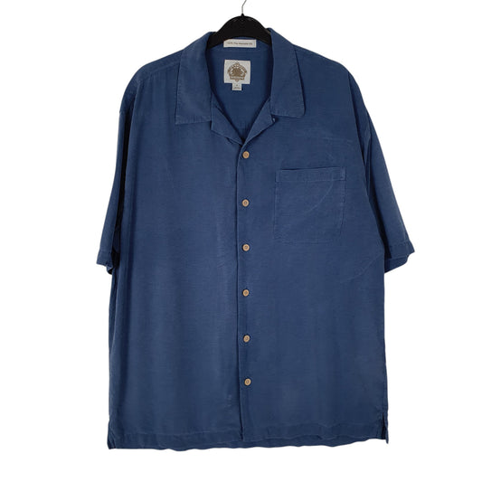 Mens Blue Paradise Collection  Short Sleeve Shirt