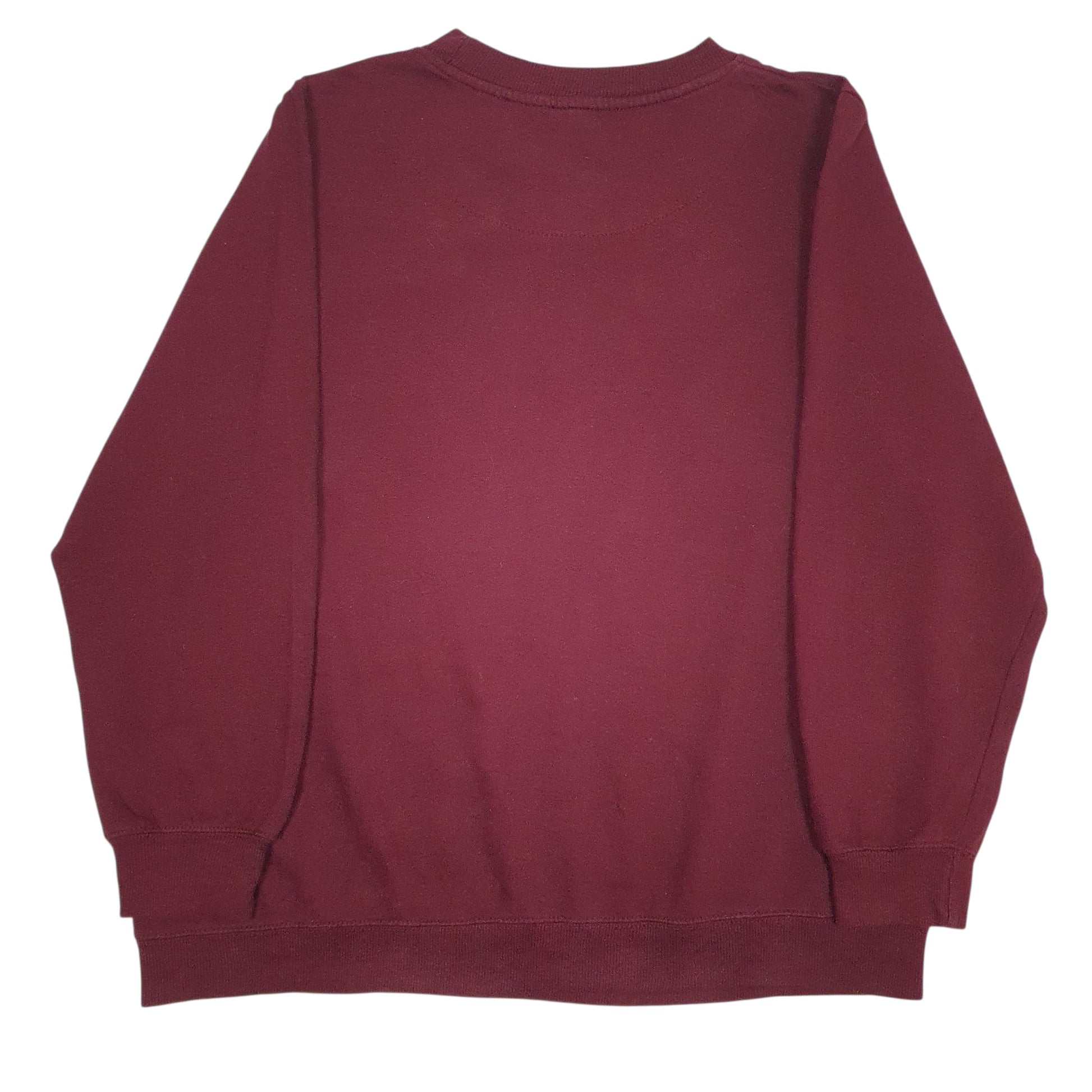 Mens Burgundy Def Leppard  Crewneck Jumper