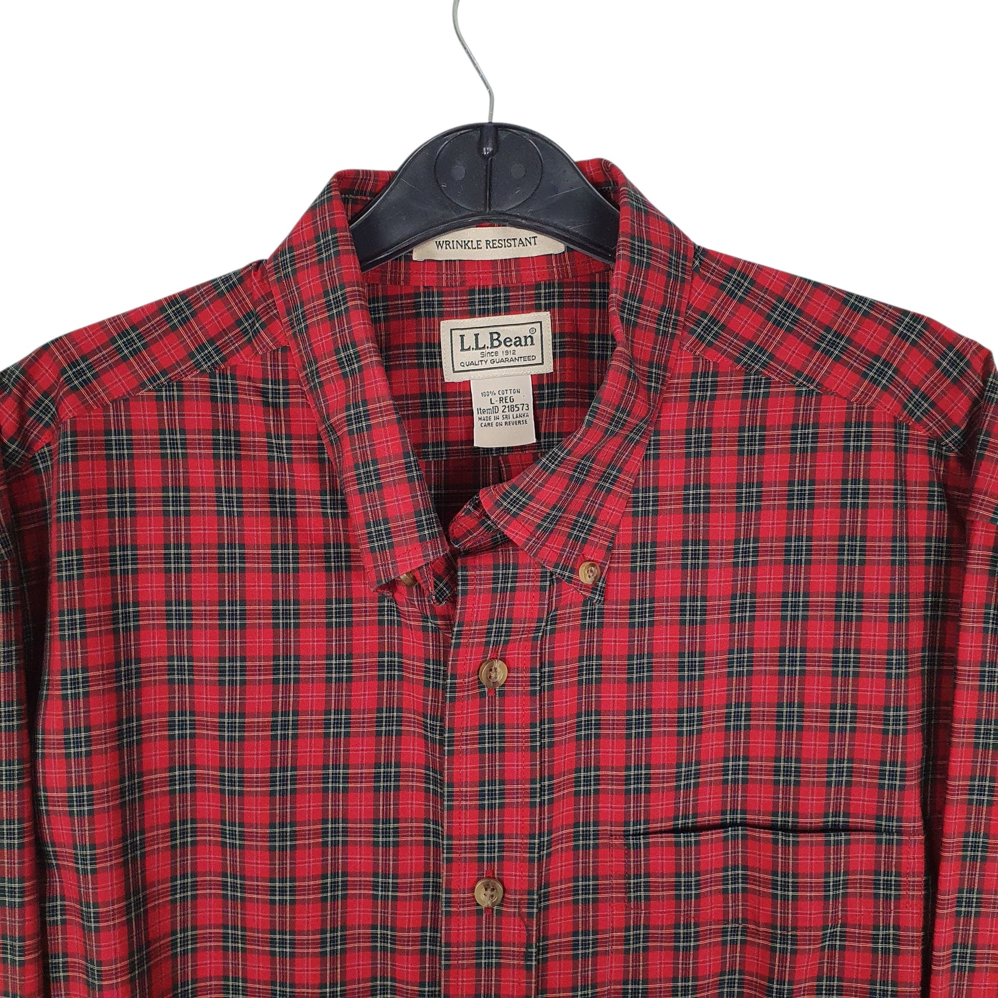 Mens Red L.L.Bean   Shirt