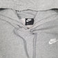 Mens Grey Nike  Hoodie Jumper