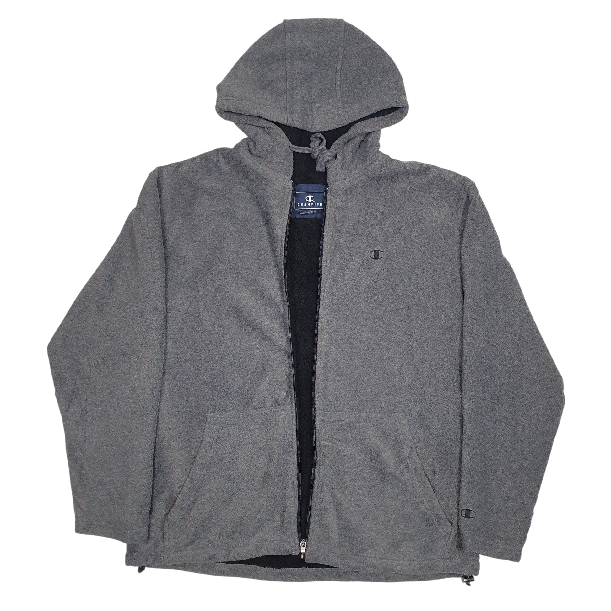Mens Grey Champion Baggy Full Zip Jumper