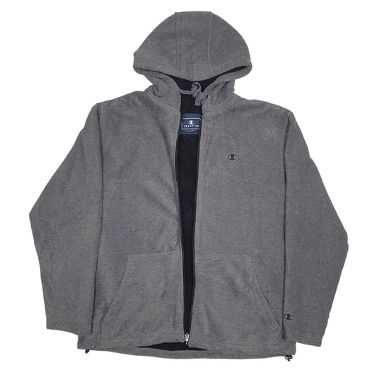 Mens Grey Champion Baggy Full Zip Jumper