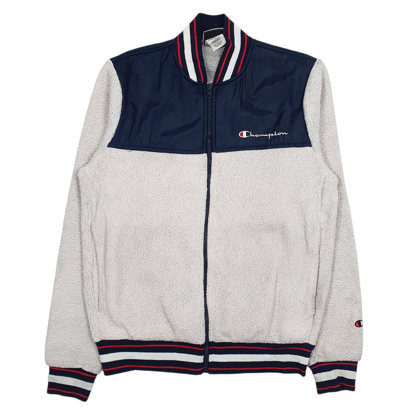 Mens White Champion  Full Zip Jumper
