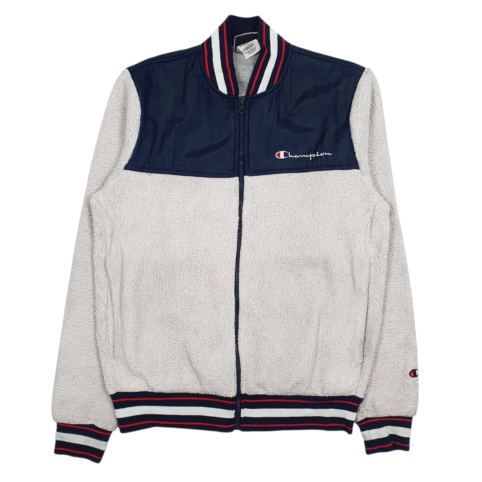 Mens White Champion  Full Zip Jumper