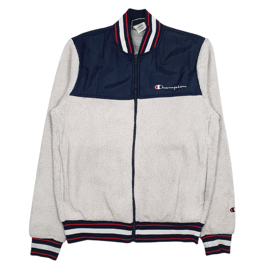 Mens White Champion  Full Zip Jumper
