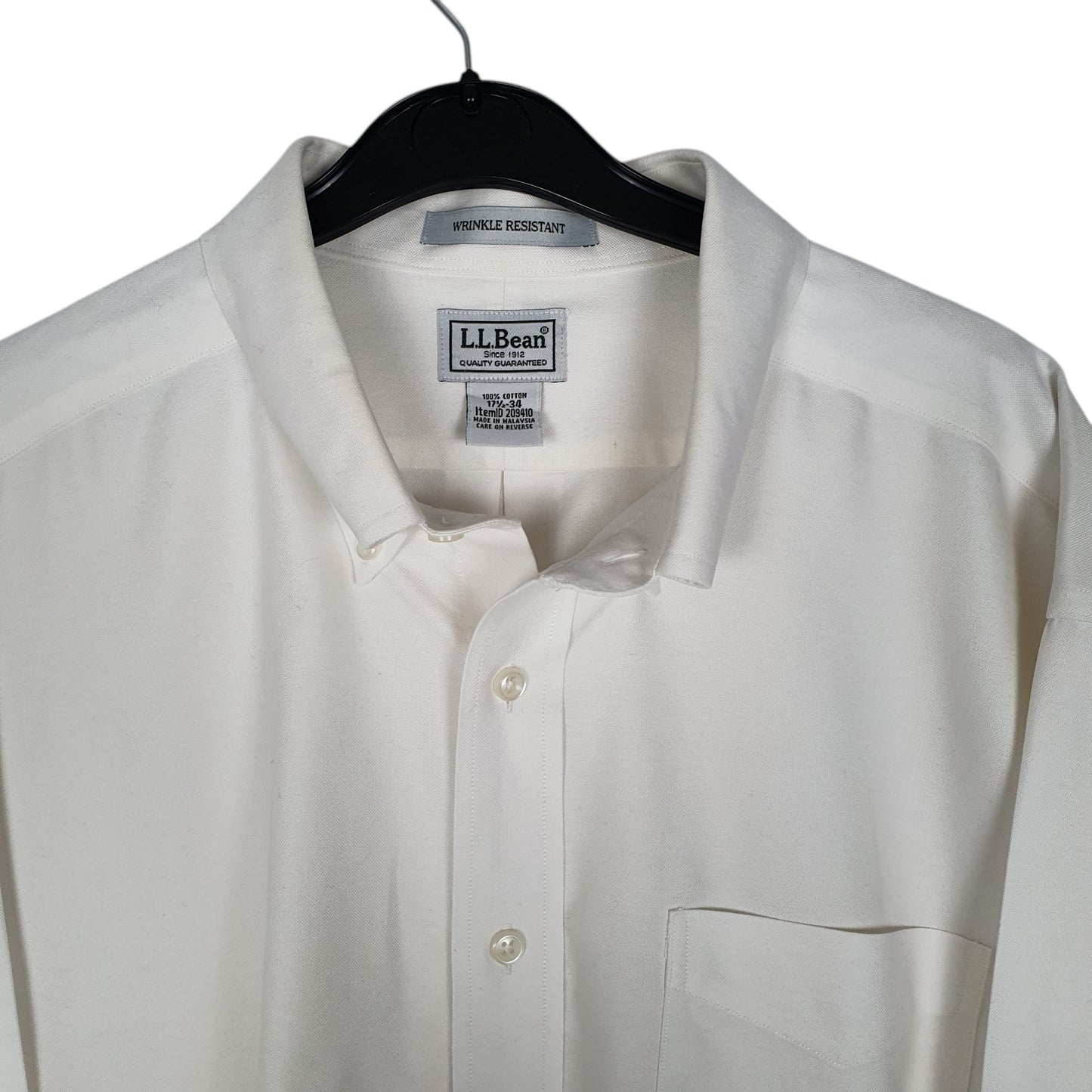 Mens White L.L.Bean   Shirt