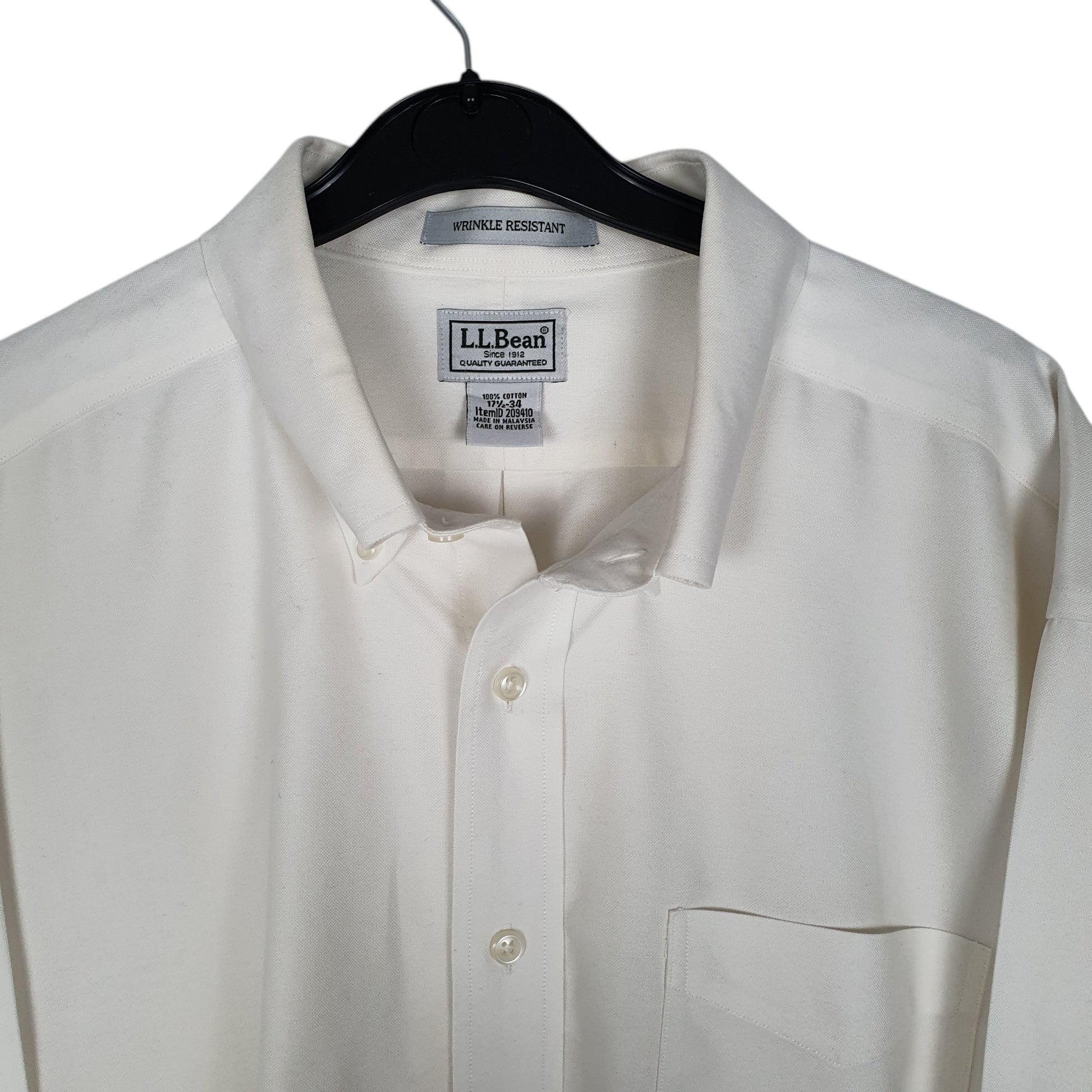 Mens White L.L.Bean   Shirt