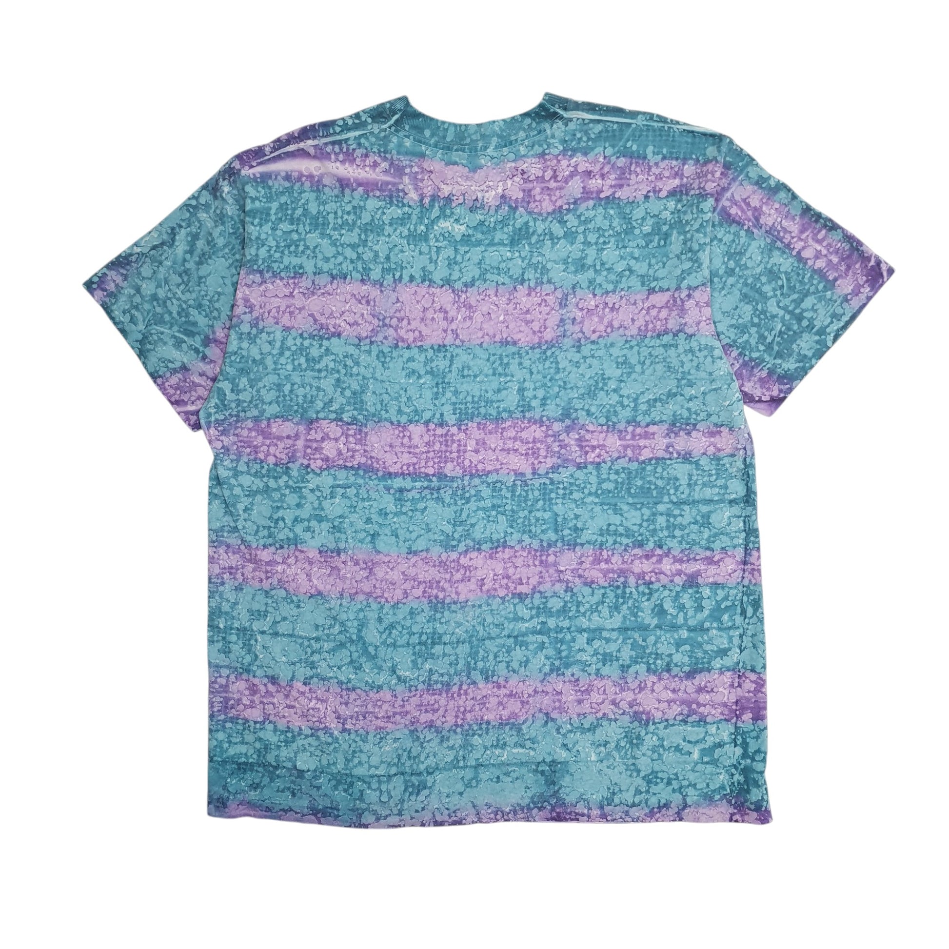 Mens Blue Fruit Of The Loom Single Stitch Vintage 90s Tie Dye Bahamas  T Shirt