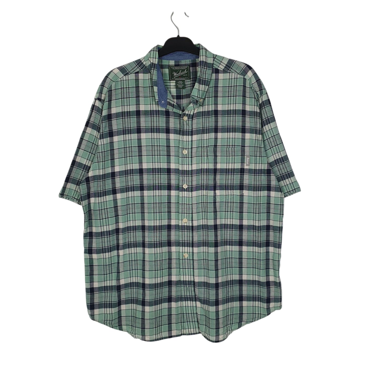 Mens Green Woolrich  Short Sleeve Shirt