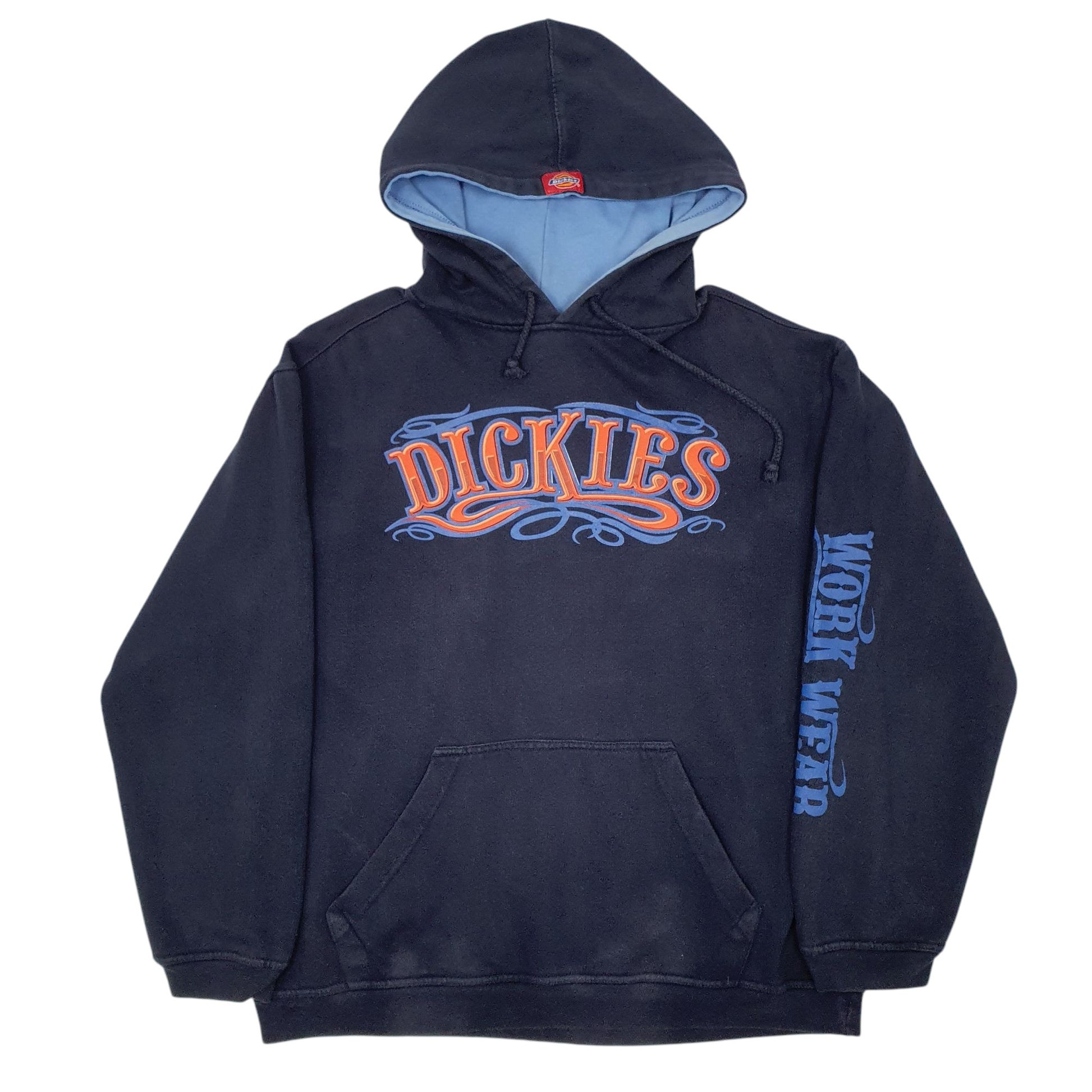 Mens Navy Dickies Spellout Hoodie Jumper