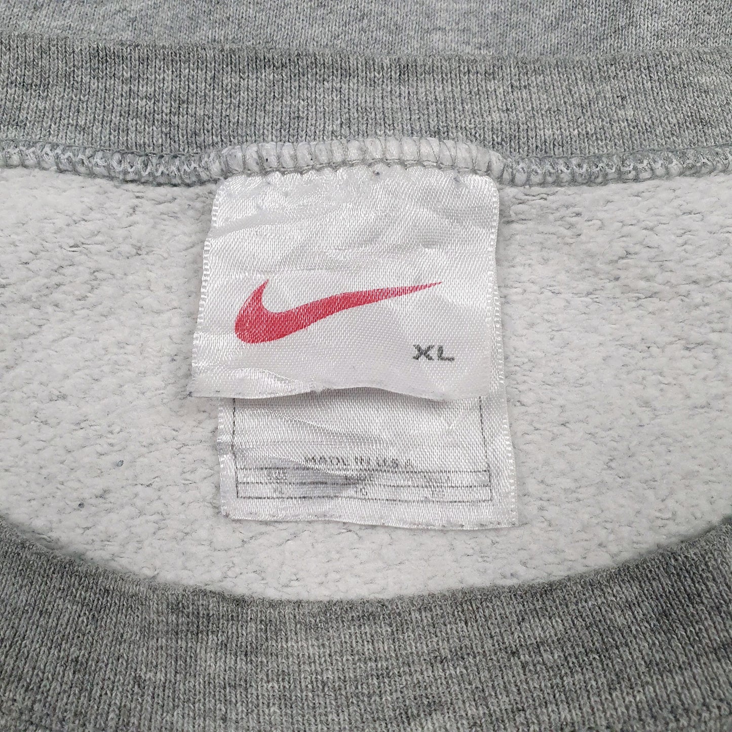 Mens Grey Nike Vintage 90s Made In USA Crewneck Jumper