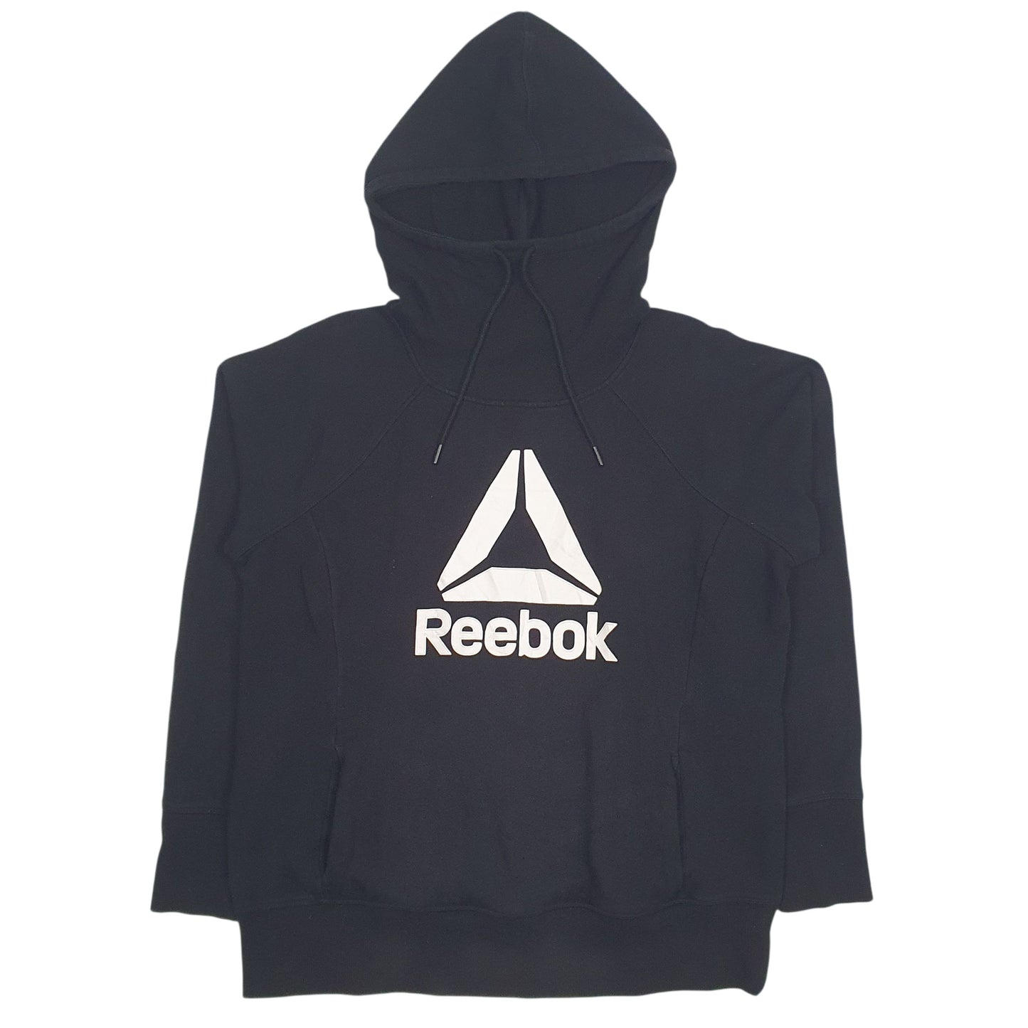 Mens Black Reebok Spellout Hoodie Jumper