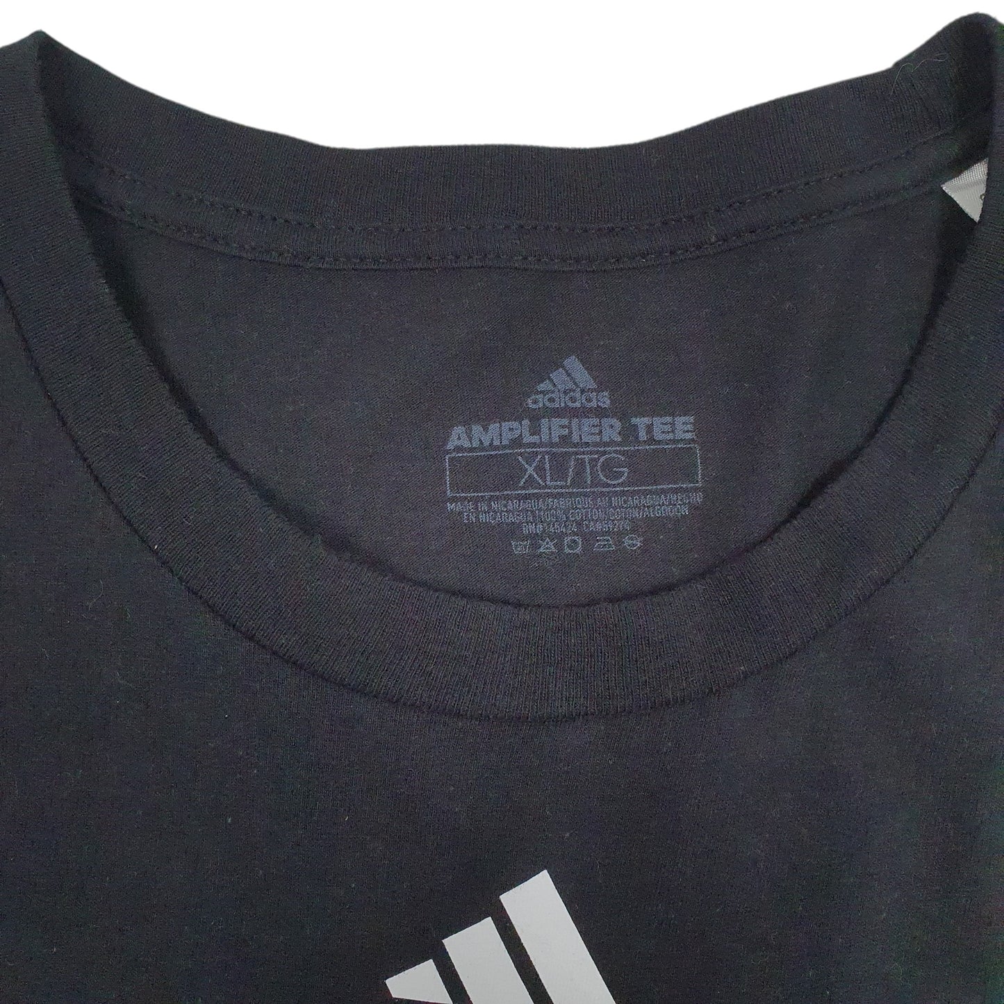 Mens Black Adidas   T Shirt