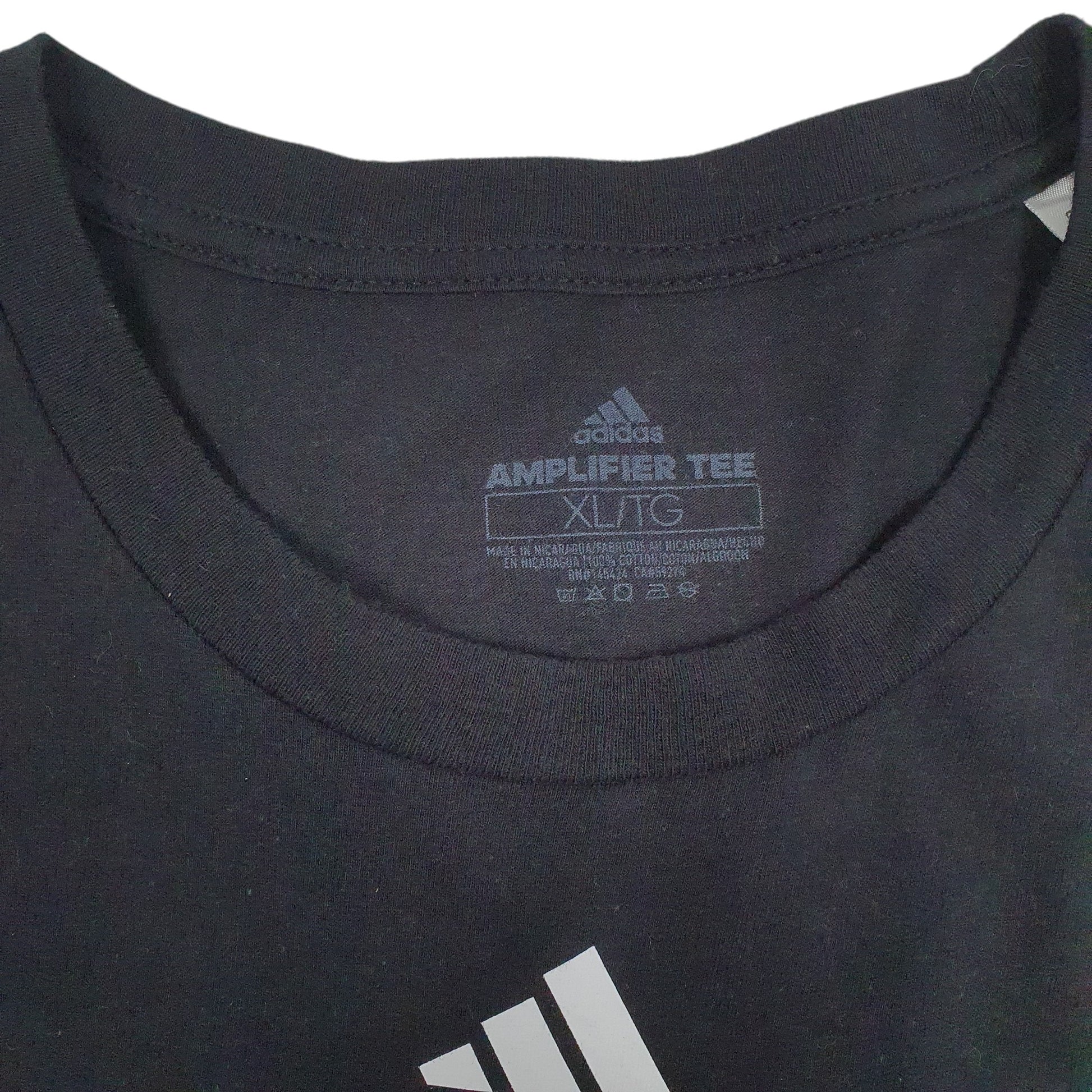 Mens Black Adidas   T Shirt